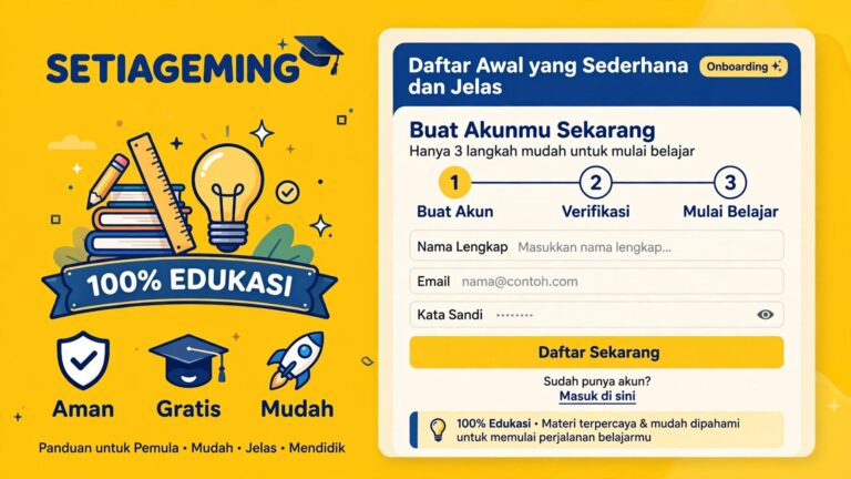 SETIAGEMING Daftar: Awal yang Sederhana dan Jelas